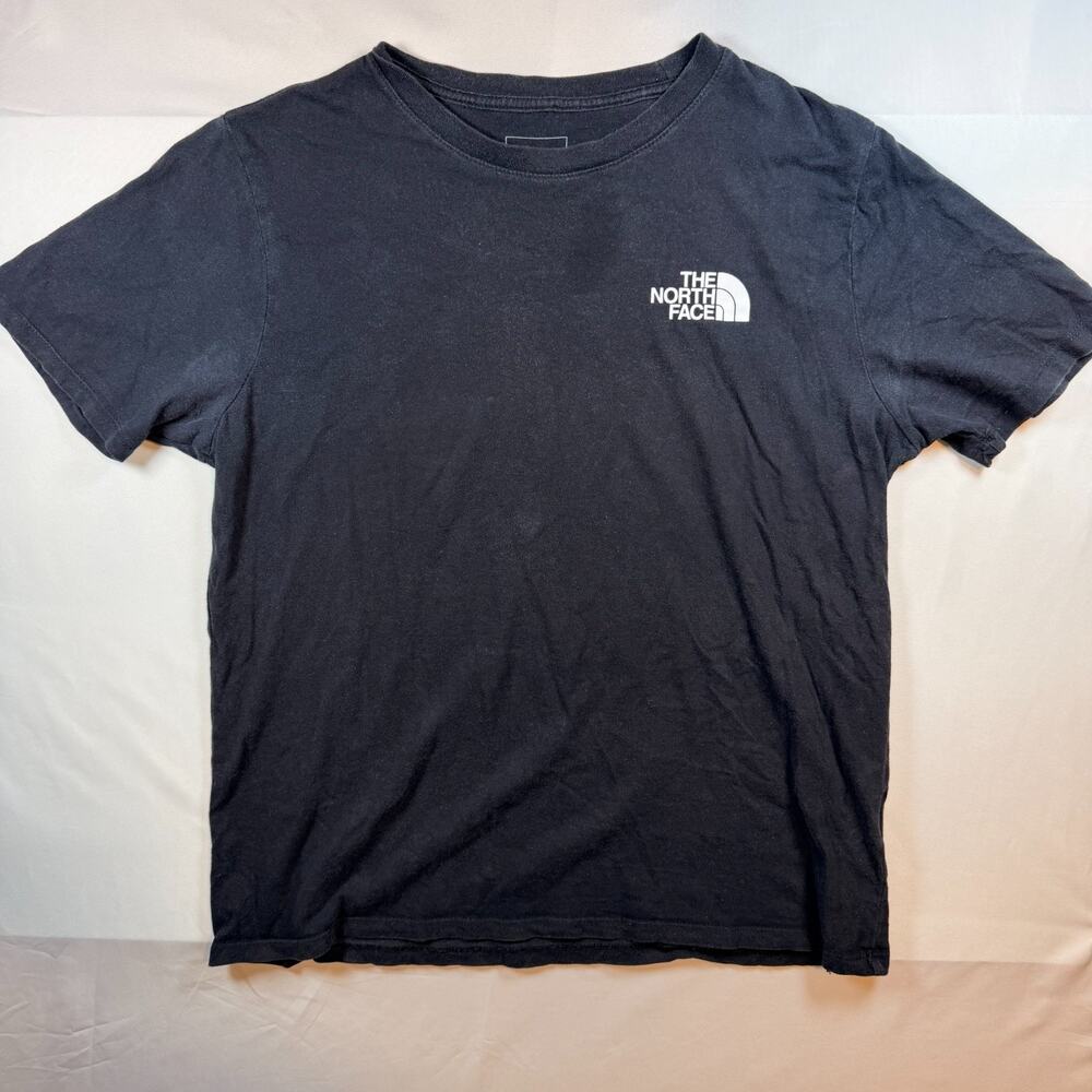 The North Face Womens Short Sleeve T Shirt Logo Black Size Large Casual